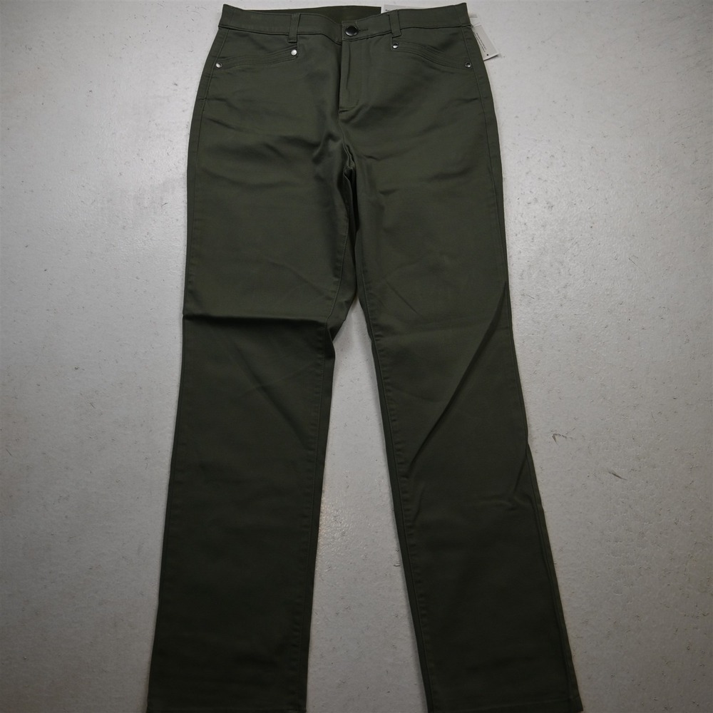 NEW Christopher Banks 10 High Rise Straight Colored Stretch Denim Womens Jeans